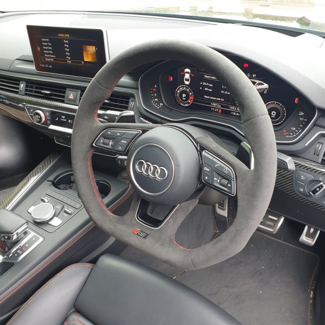 Audi RS Style Alcantara Steering Wheel