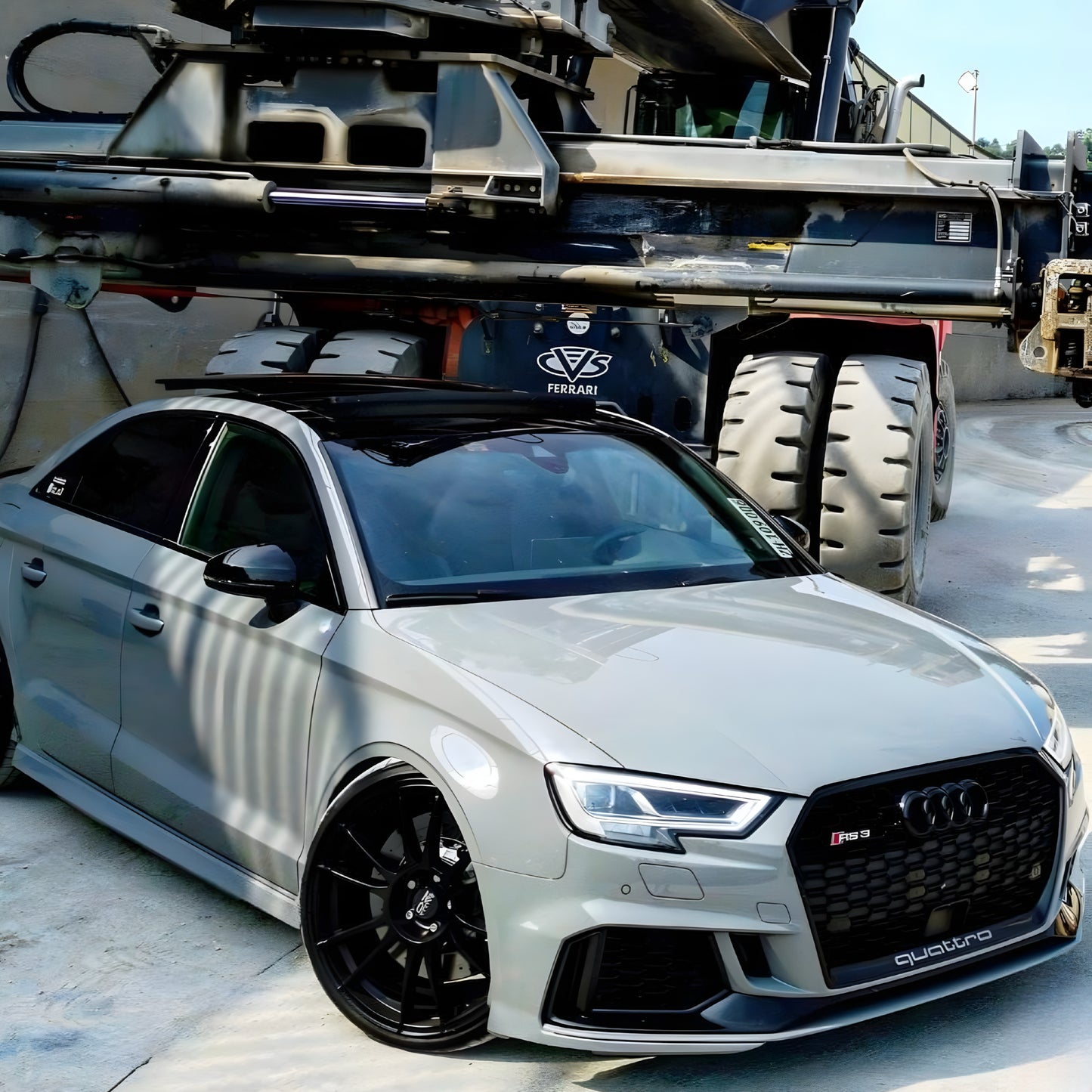 Audi A3/S3 8V Facelift RS3 Style Honeycomb Front Grille (2016–2019)