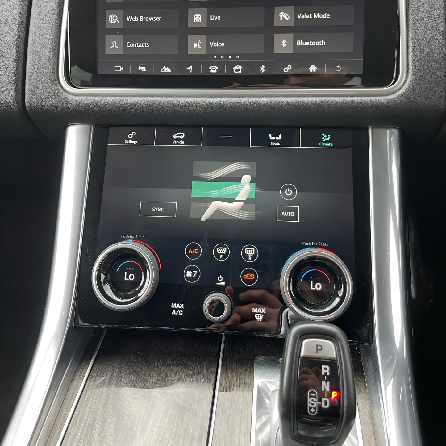 Range Rover Sport (L494, 2013–2018) Climate Control Touch Panel