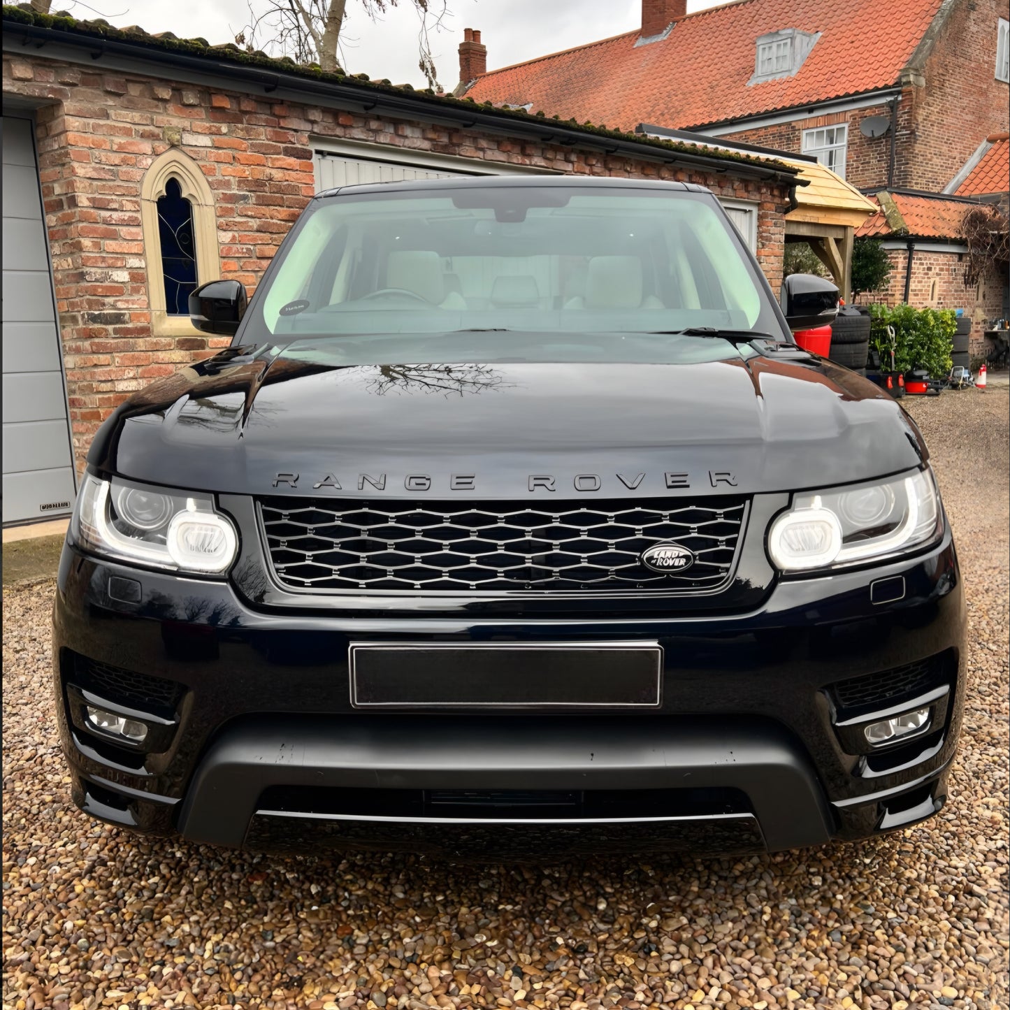 Range Rover Sport L494 (2013–2022) Gloss Black Badges – Front & Rear Set