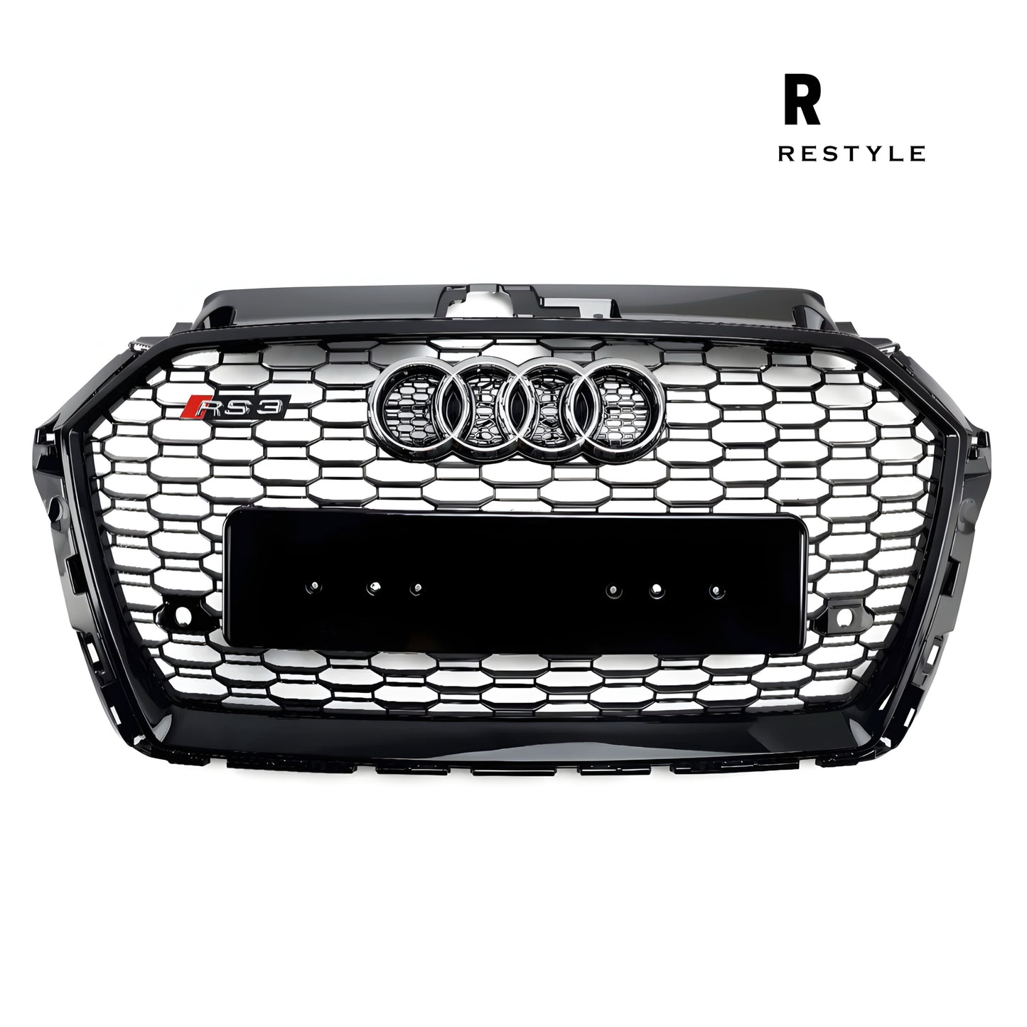 Audi A3/S3 8V Facelift RS3 Style Honeycomb Front Grille (2016–2019)
