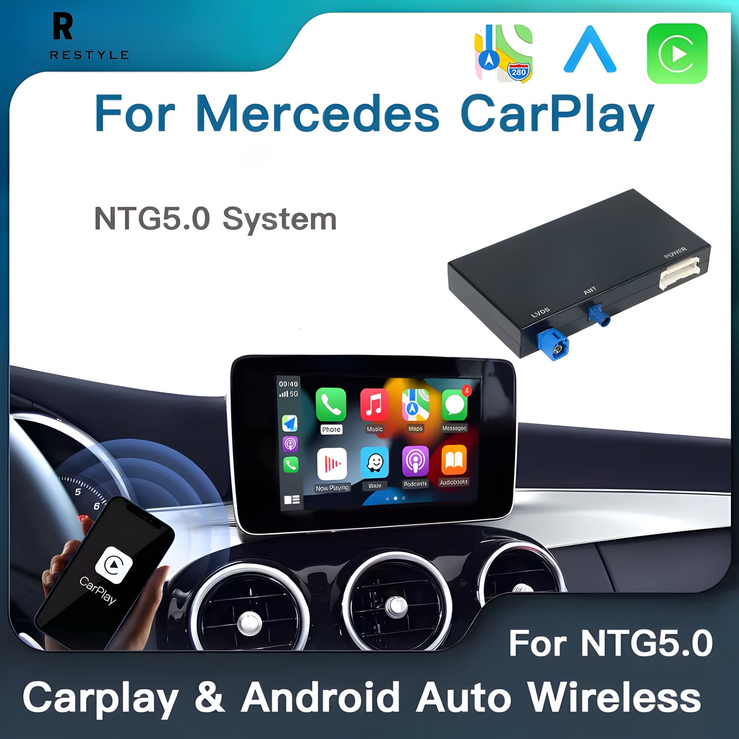 Mercedes NTG5.0 Wireless CarPlay/Android Auto Upgrade