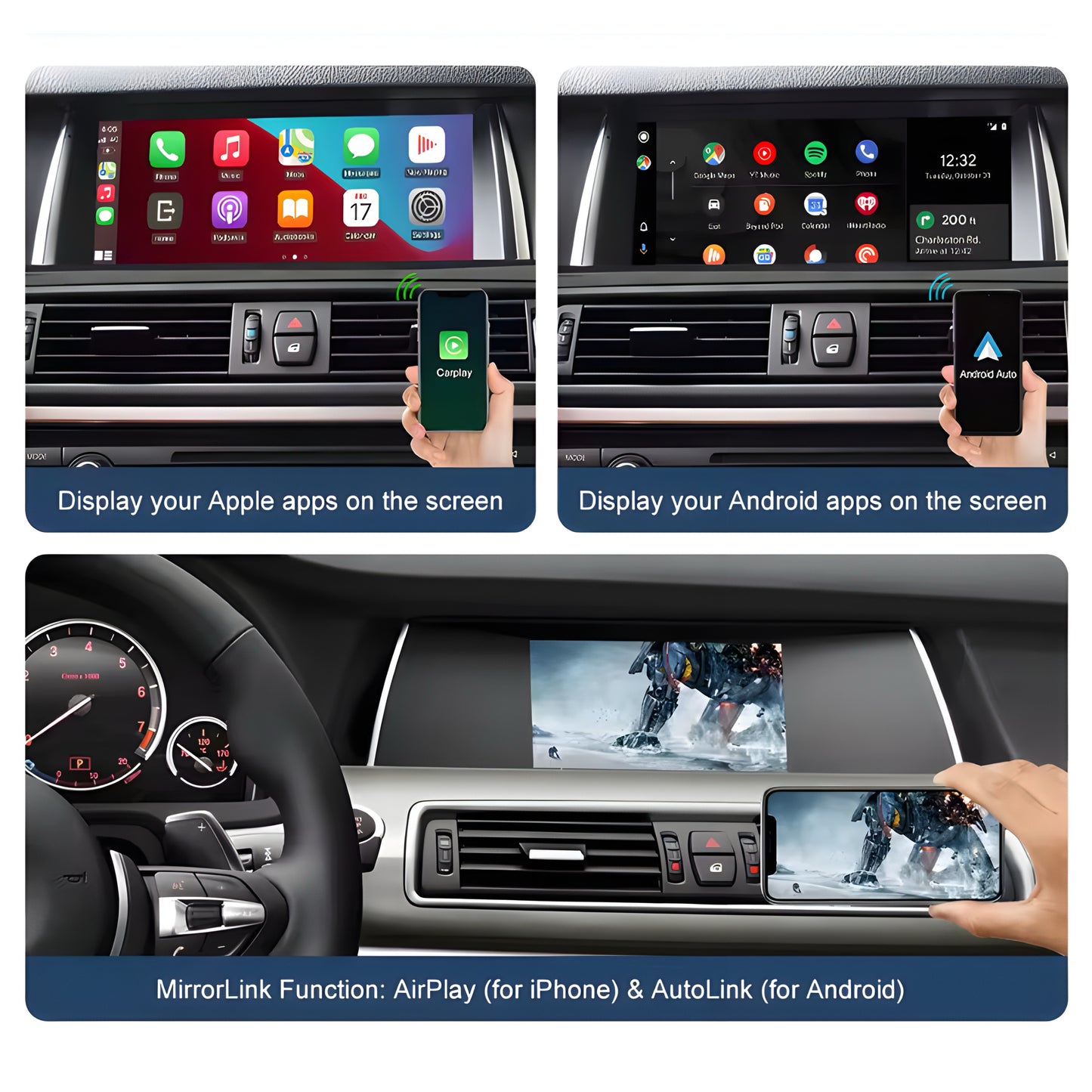BMW 1-7 Series Apple CarPlay/Android Auto Unit