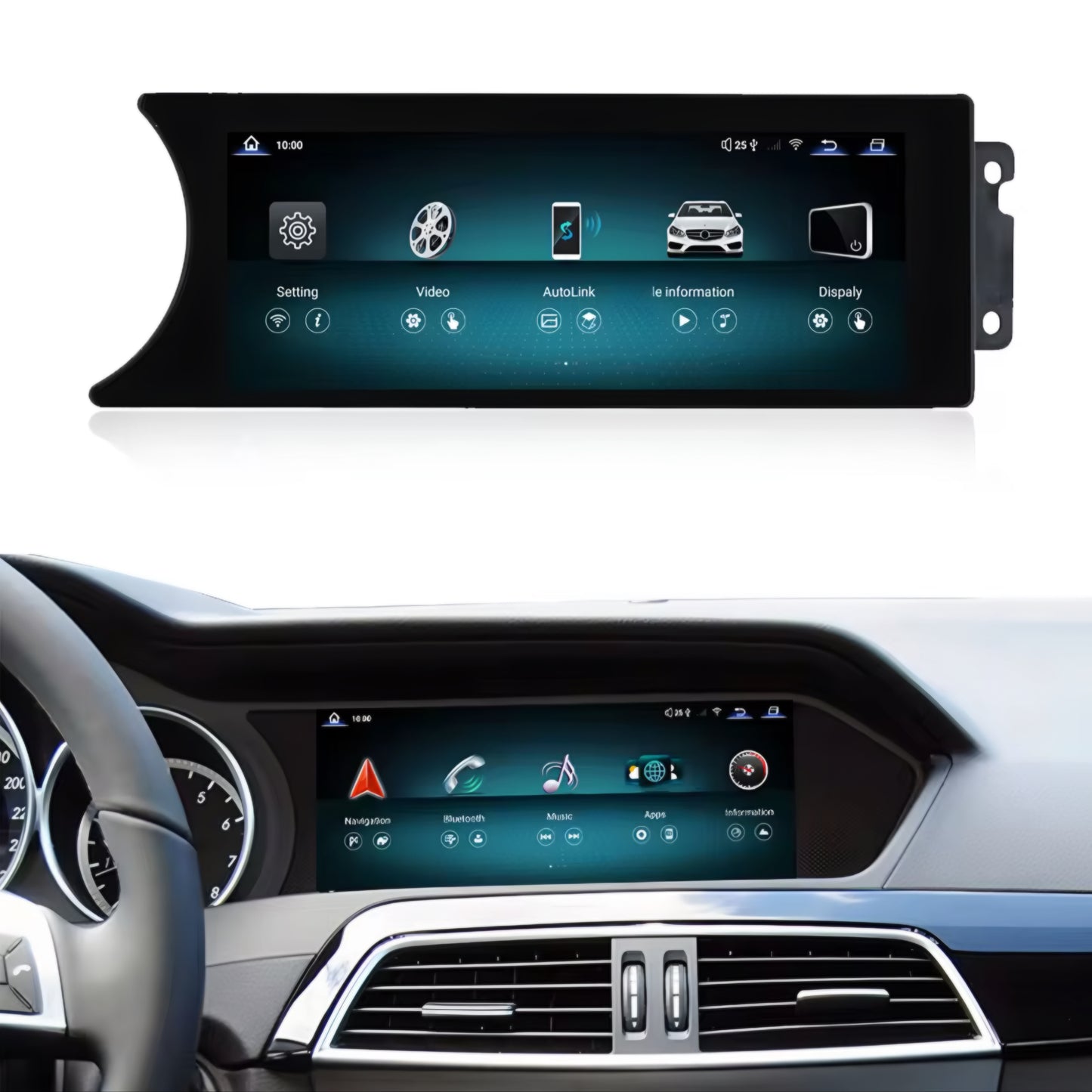 Mercedes C-Class W204/C204 8.8" Touch Screen Upgrade