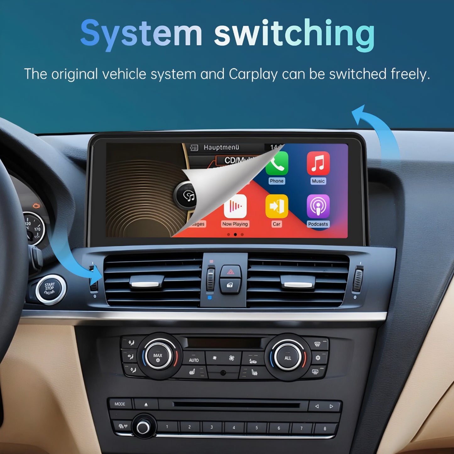 BMW X3 Screen Upgrade – 10.25" or 12.3" (2011–17)