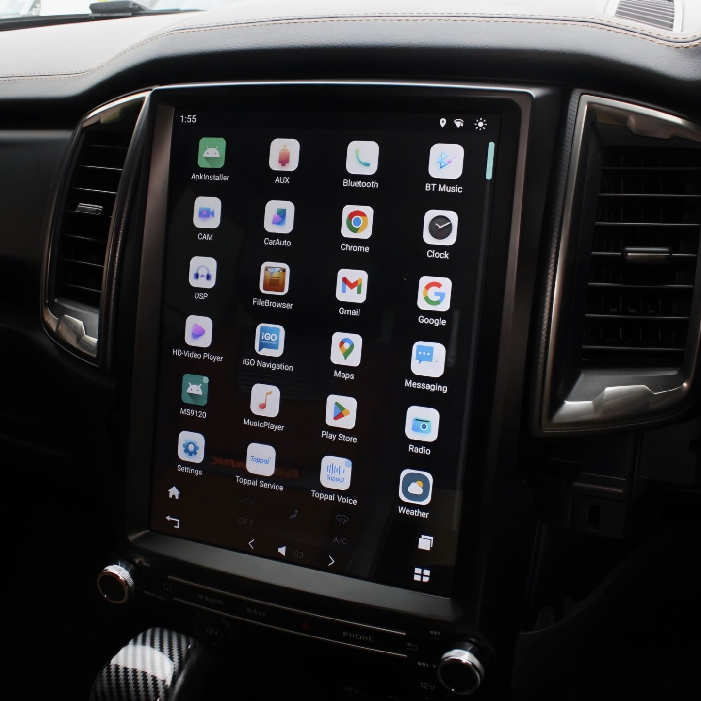 Ford Ranger Tesla Style Screen Upgrade