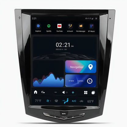 Cadillac ATS XTS SRX (2013-18) Apple CarPlay/Android Auto Tesla Style Screen