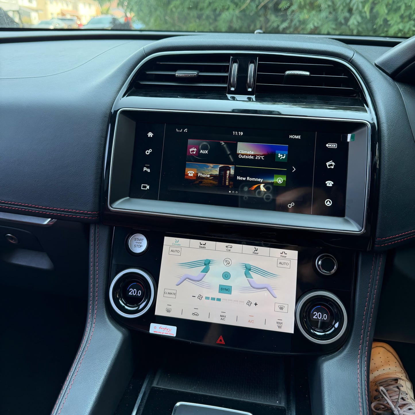 Jaguar Climate Control Touch Panel – XF/XE/F-PACE
