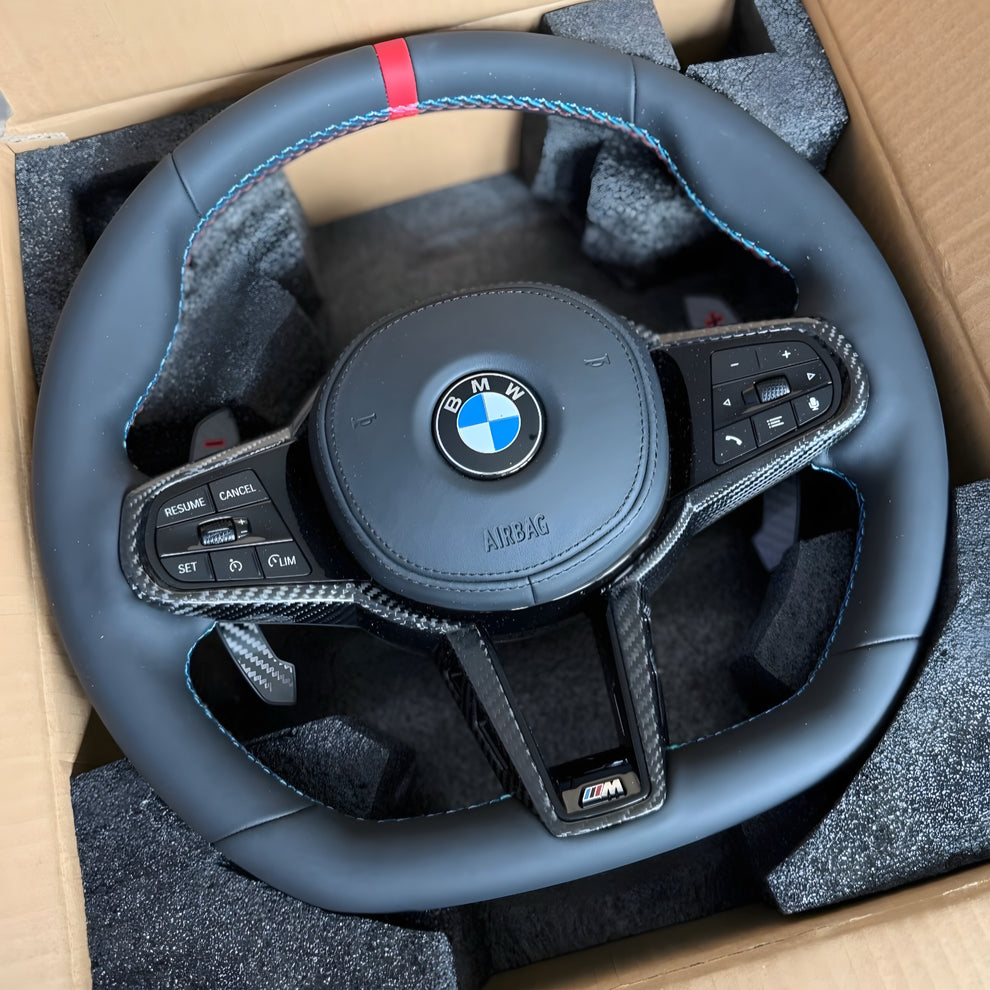 BMW G Series LCI Style Leather Steering Wheel Upgrade | Restyle ...