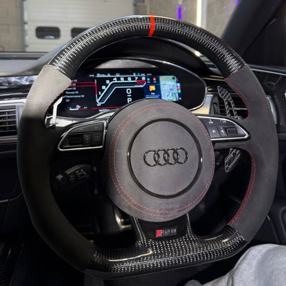 Audi RS6/RS7 Carbon Fibre/Alcantara Steering Wheel