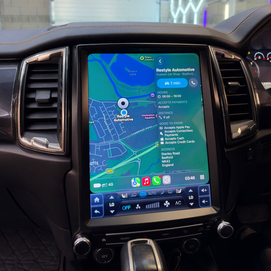 Ford Ranger Tesla Style Screen Upgrade