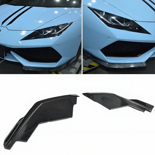 Lamborghini Huracan LP600 LP610 Real Carbon Fiber Front Bumper Lip