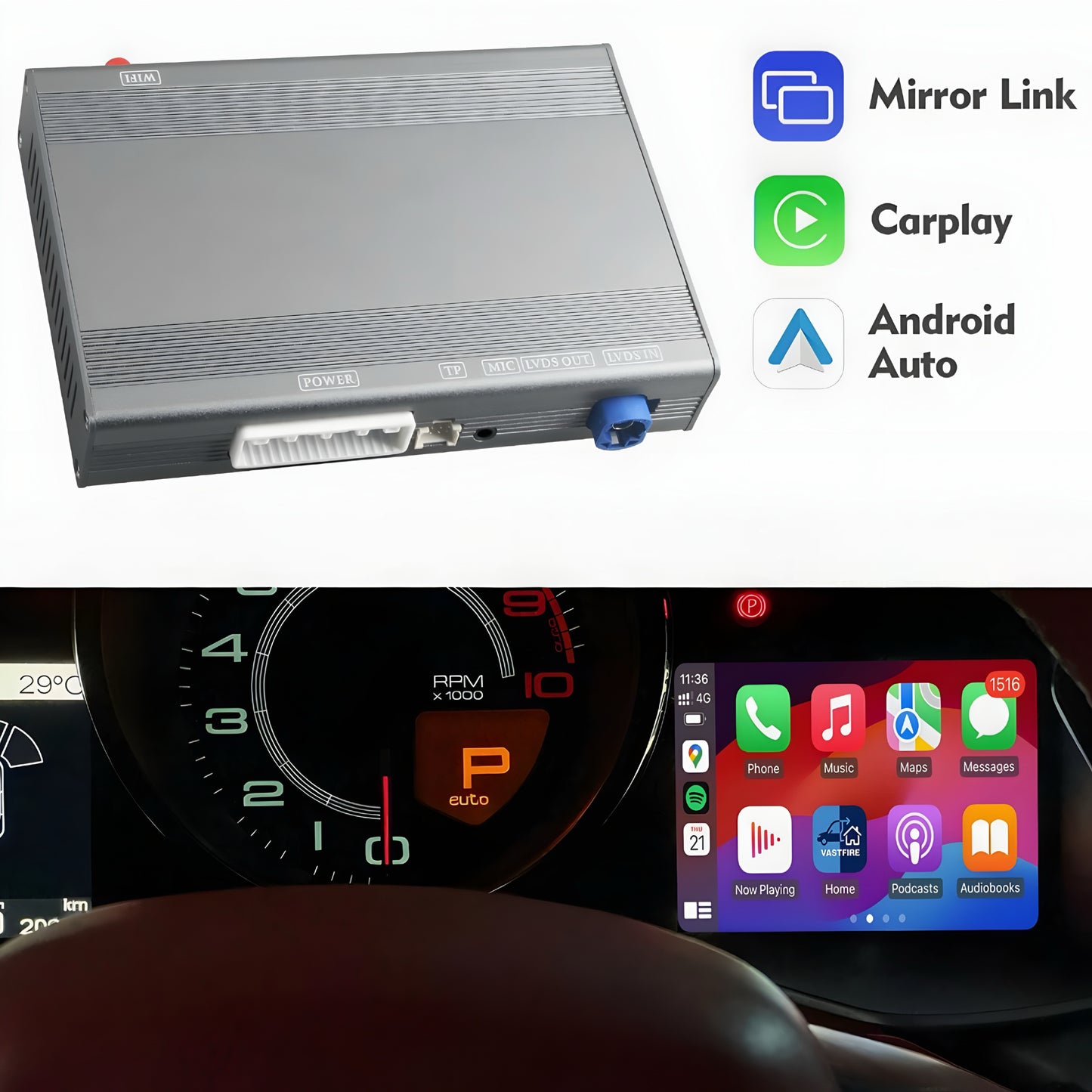 Ferrari Apple CarPlay/Android Auto Upgrade