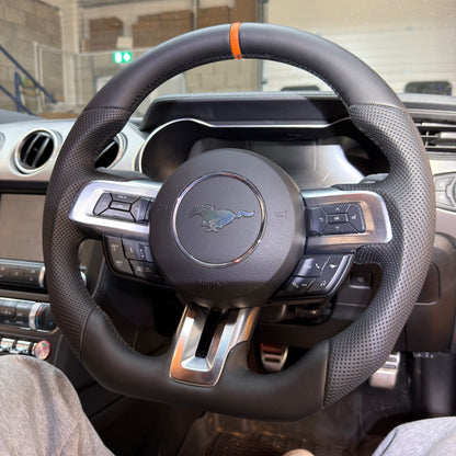 Mustang Perforated Leather Steering Wheel