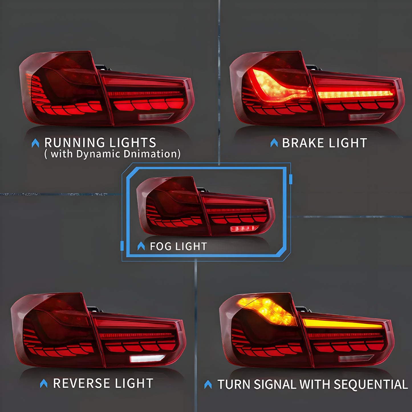 BMW F30/F80 GTS Style Rear Lights