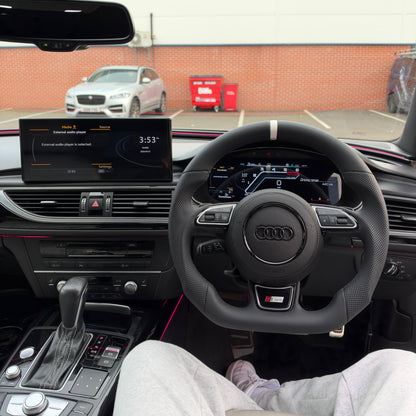 Audi Perforated Leather Flat Bottom Steering Wheel