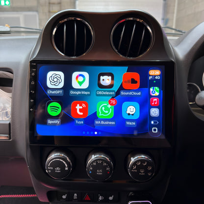 Jeep Compass 10.4" Screen Upgrade with Apple CarPlay/Android Auto