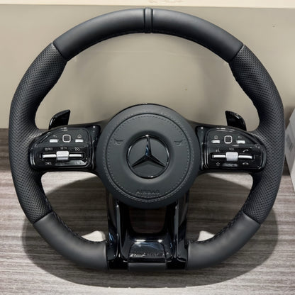 Mercedes-Benz Matt Black AMG Flat Bottom Steering Wheel