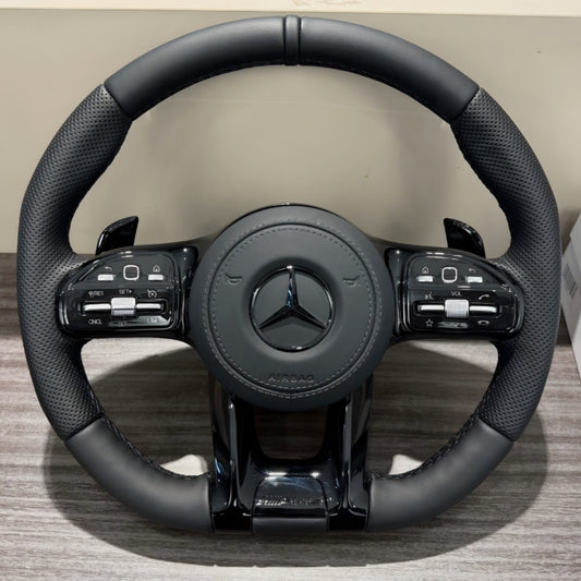 Mercedes-Benz Matt Black AMG Flat Bottom Steering Wheel