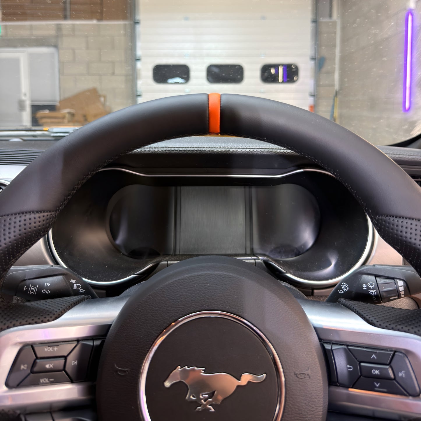 Mustang Perforated Leather Steering Wheel