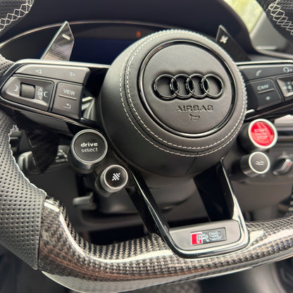 Audi RS Custom Carbon Fibre & LED Steering Wheel