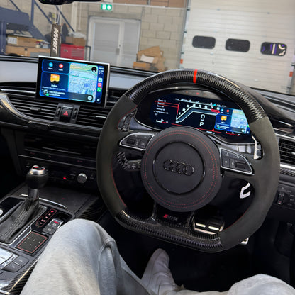 Audi RS6/RS7 Carbon Fibre/Alcantara Steering Wheel