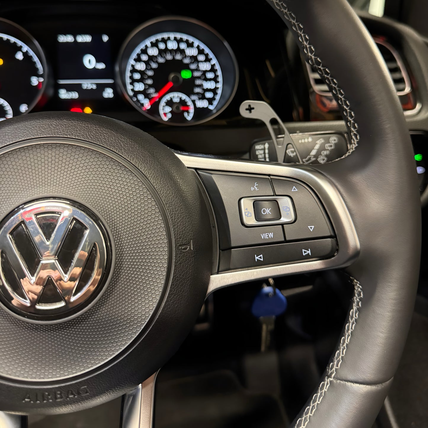 Volkswagen Golf MK7/7.5 Black Aluminium Paddle-Shifters
