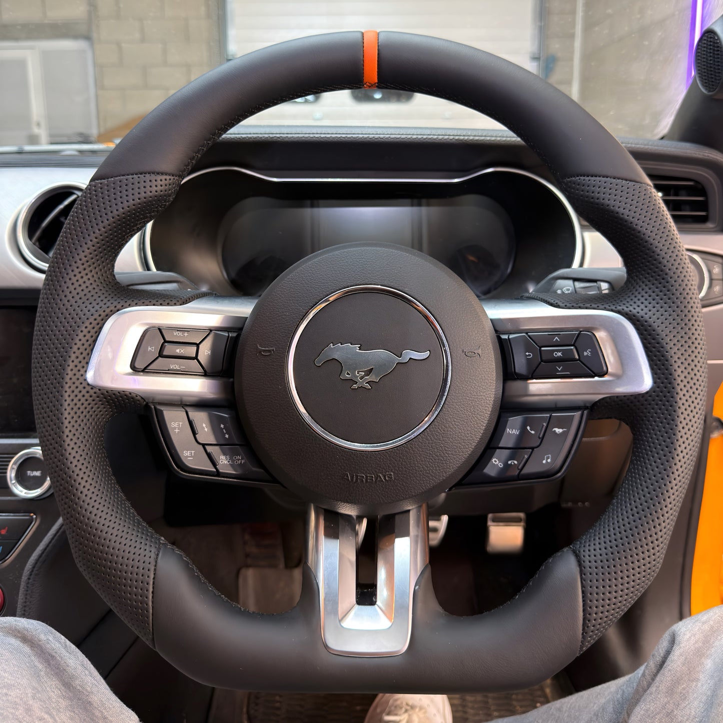 Mustang Perforated Leather Steering Wheel