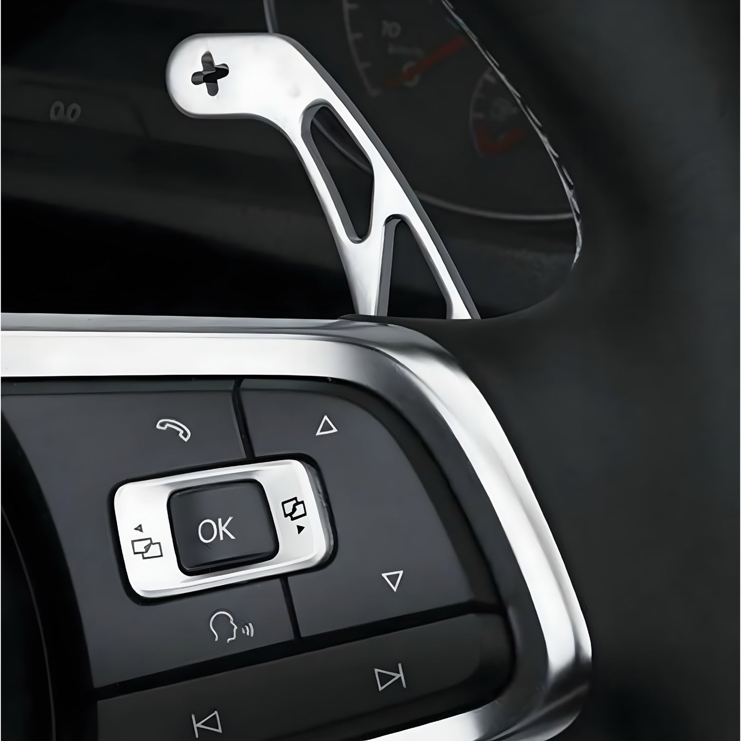 VW Golf MK7 / MK7.5 Silver Aluminium Paddle Shifters
