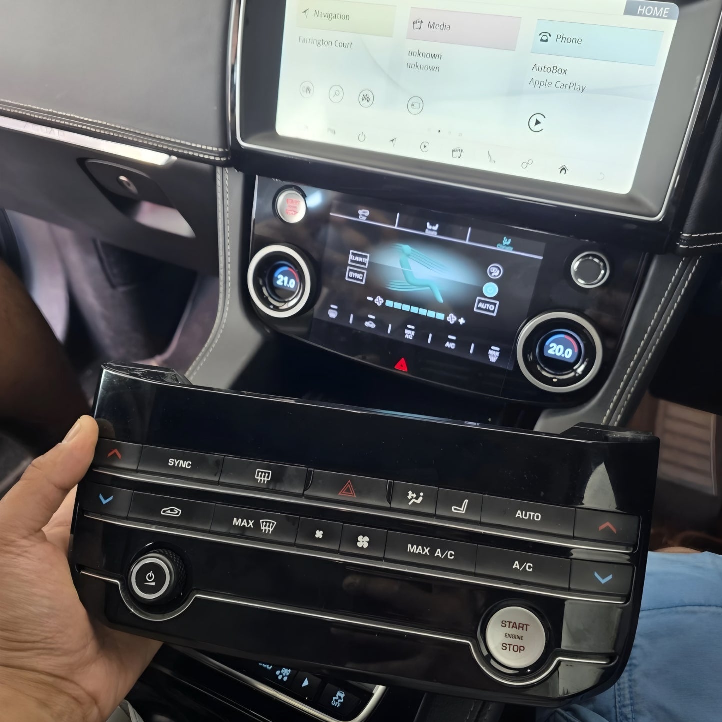 Jaguar Climate Control Touch Panel – XF/XE/F-PACE
