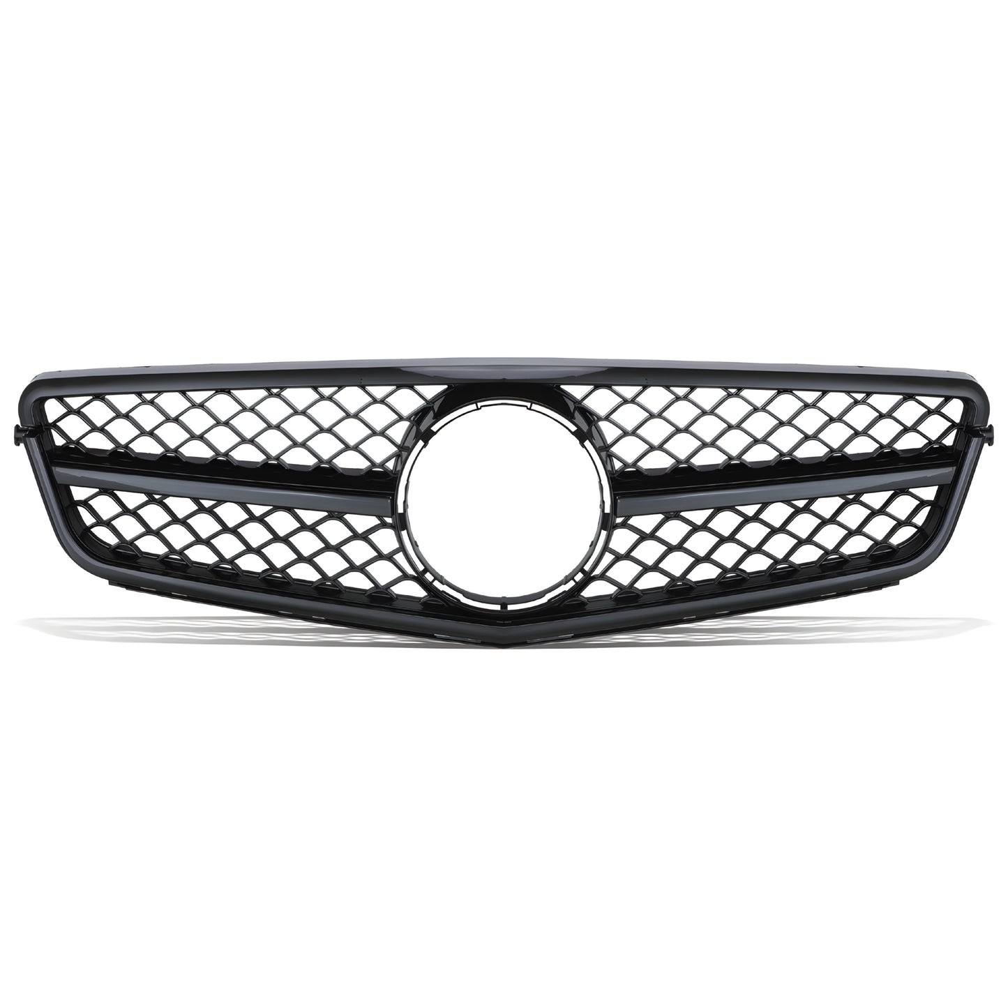 Mercedes-Benz C-Class W204 C63 Style Black Front Grille (2007–2014)