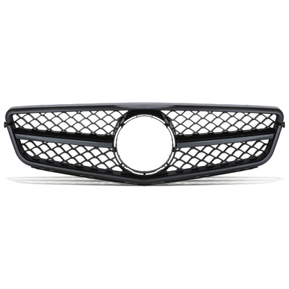 Mercedes-Benz C-Class W204 C63 Style Black Front Grille (2007–2014)