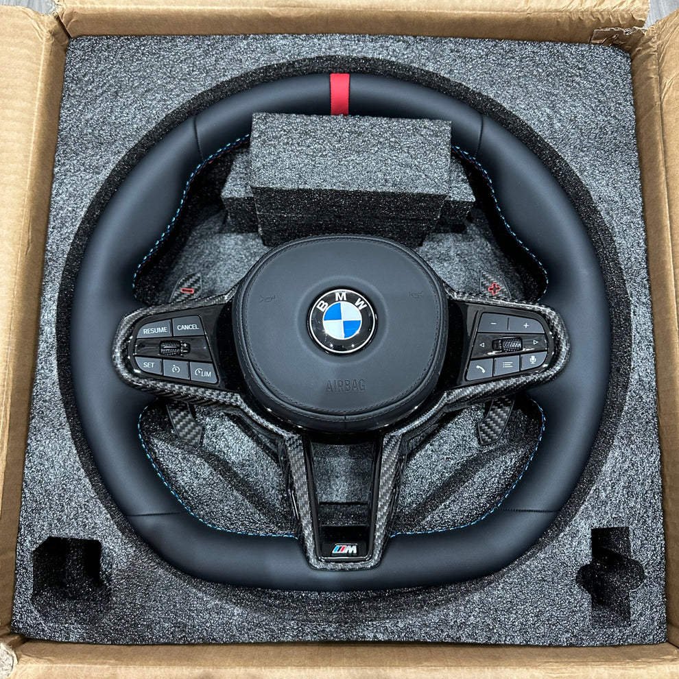 BMW G Series LCI Style Leather Steering Wheel Upgrade | Restyle ...