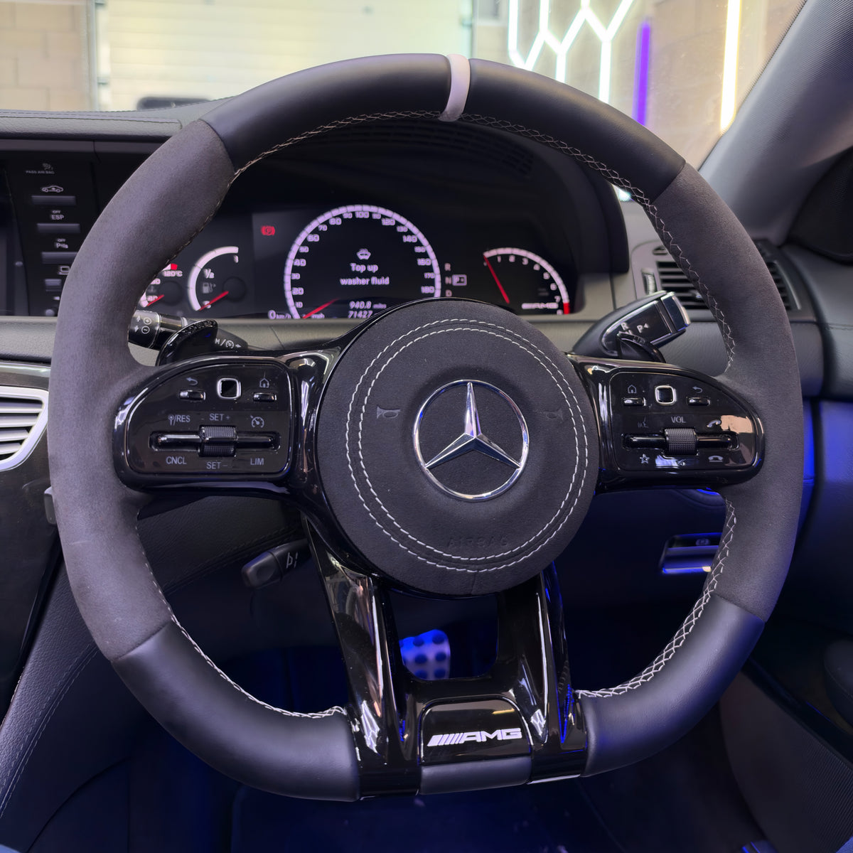 Mercedes-Benz AMG Leather and Alcantara Steering Wheel