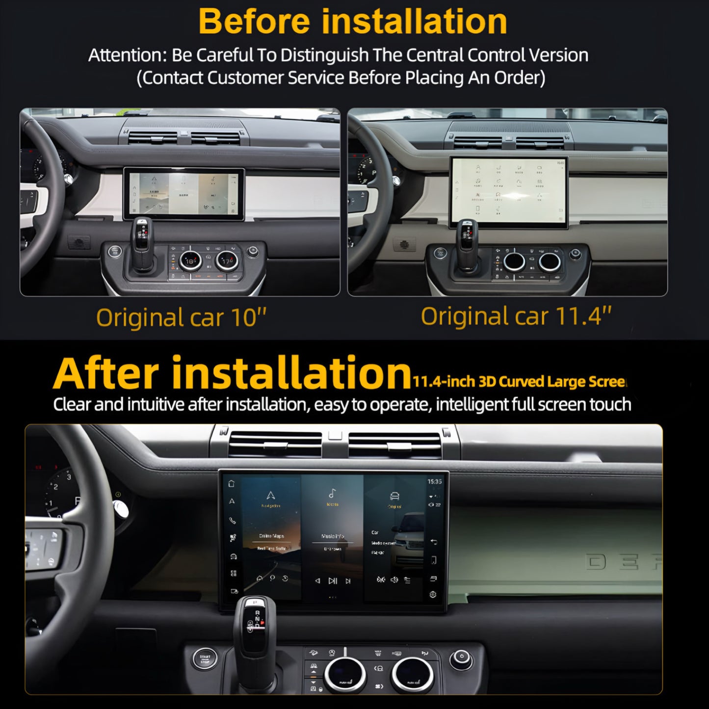 Land Rover Defender (L663) 11.4" Screen Upgrade