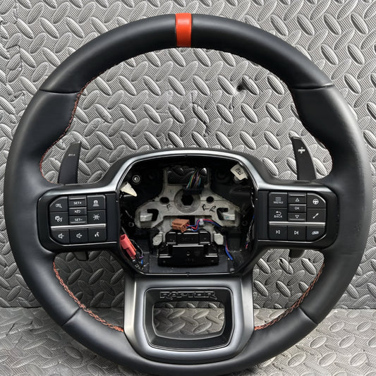 Ford F-150 Raptor Custom Leather Steering Wheel