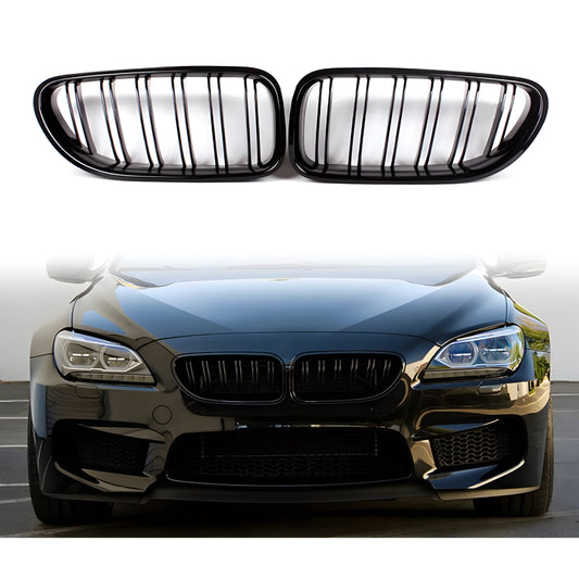 BMW F06/F12/F13 Gloss Black Double Slat Grille