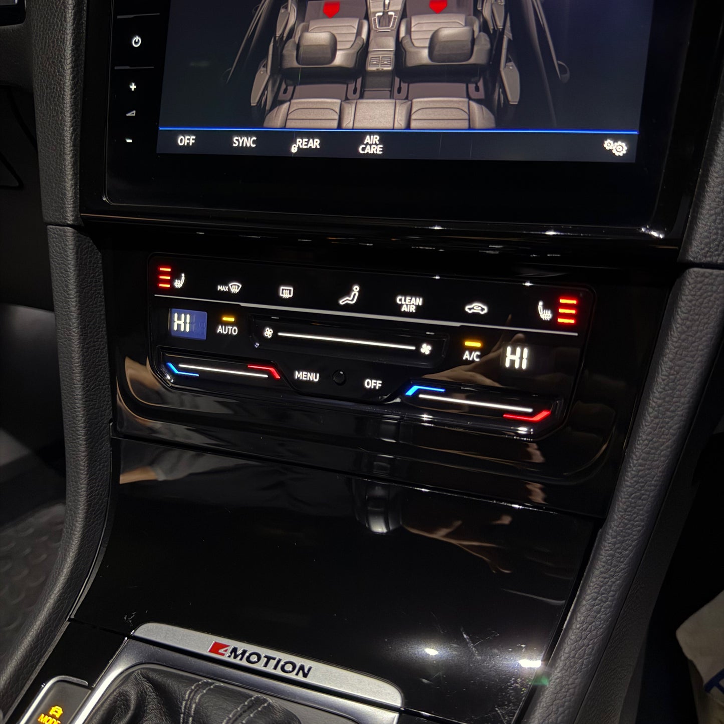 VW Golf MK7/7.5 LCD Touch Climate Control Panel