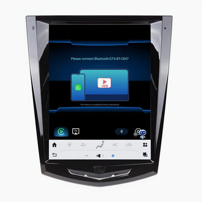 Cadillac ATS XTS SRX (2013-18) Apple CarPlay/Android Auto Tesla Style Screen