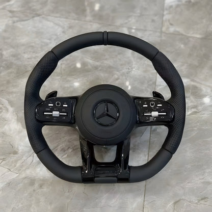 Mercedes-Benz Matt Black AMG Flat Bottom Steering Wheel