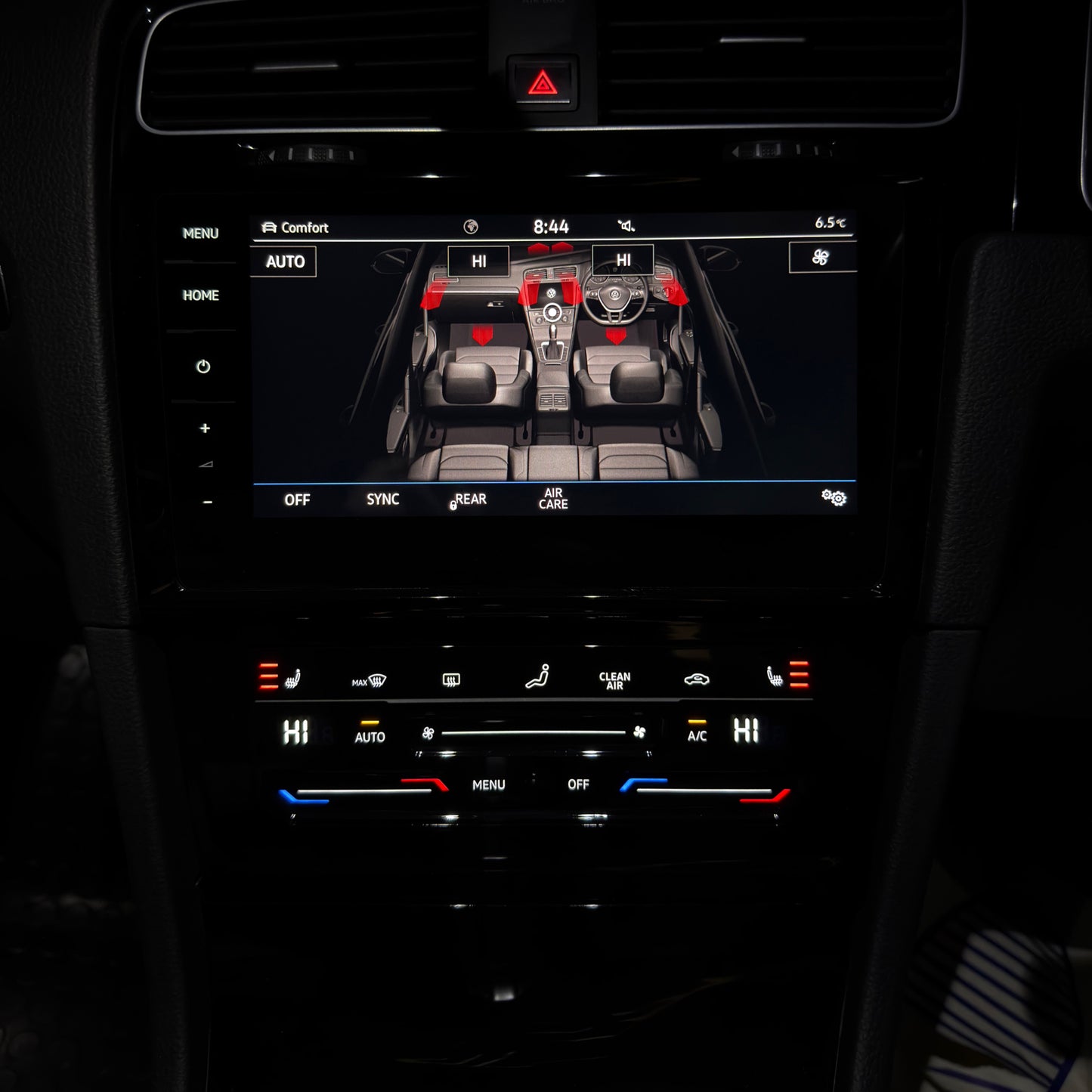 VW Golf MK7/7.5 LCD Touch Climate Control Panel