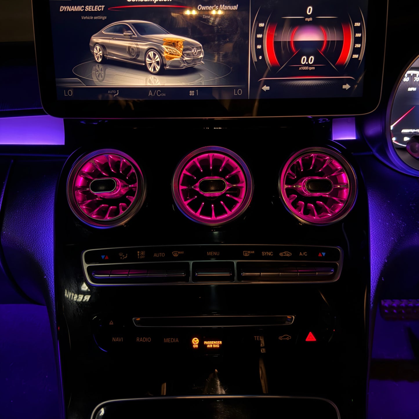 Mercedes-Benz C-Class/GLC Ambient Lighting Package