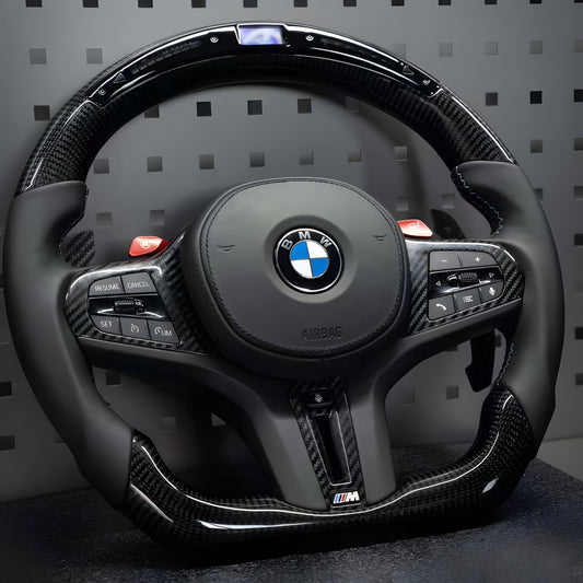 BMW G Series Carbon Fibre/LED Steering Wheel