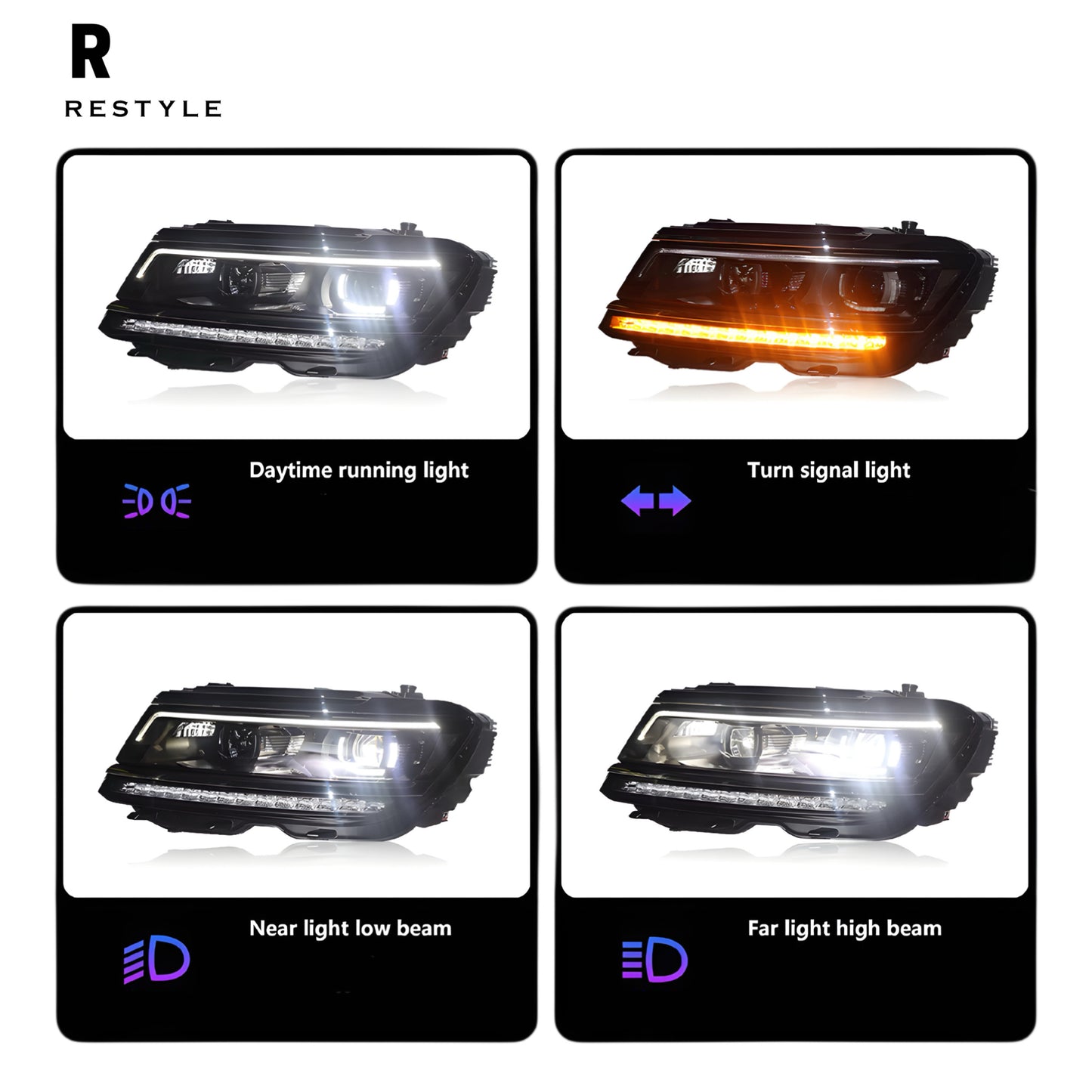 Volkswagen Tiguan MK2 (2016–2020) Front Headlights Upgrade
