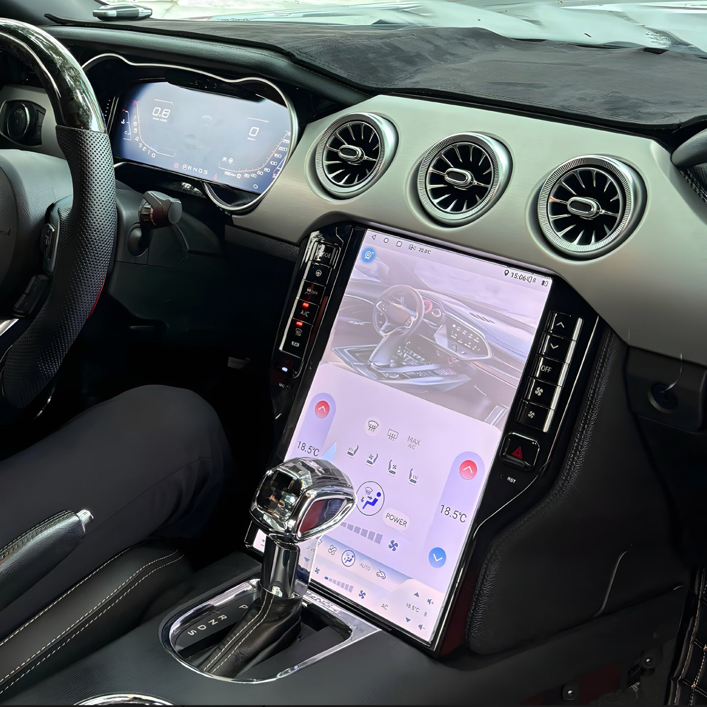 Ford Mustang 14.5" Screen Upgrade with Apple CarPlay/Android Auto
