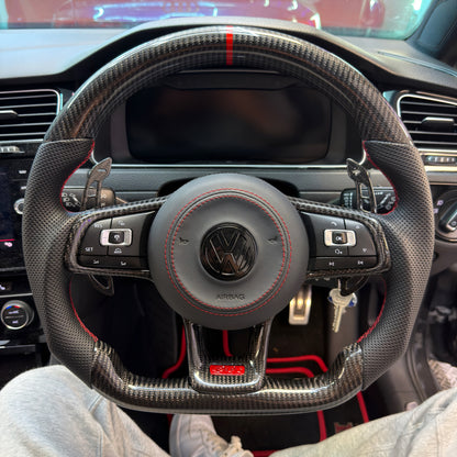Volkswagen Golf MK7/7.5 Custom Carbon Fibre Steering Wheel