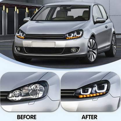 Volkswagen Golf MK6 (2009–2012) Front Headlights Upgrade