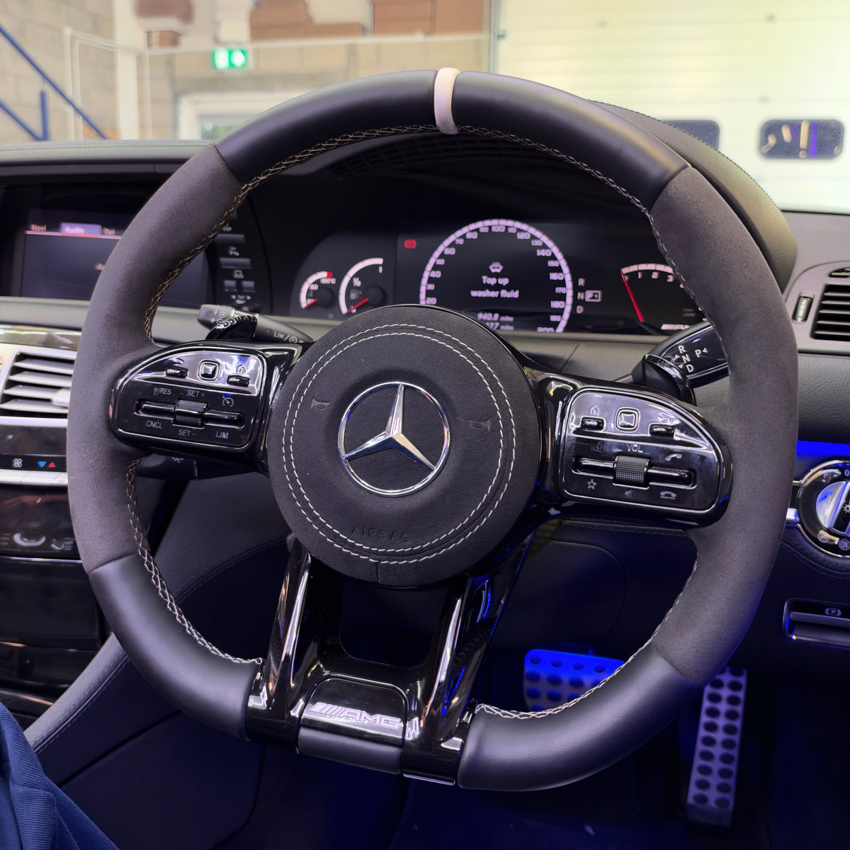 Mercedes-Benz AMG Leather and Alcantara Steering Wheel