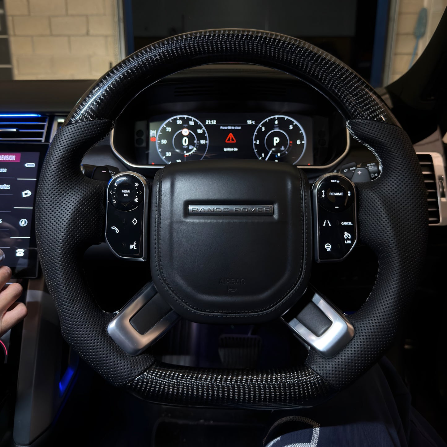 Range Rover Carbon Fibre Steering Wheel