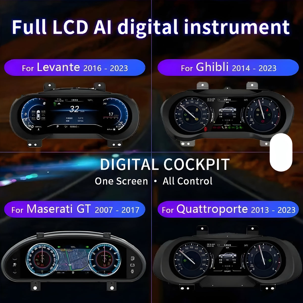 Maserati Quattroporte Virtual Cockpit Upgrade